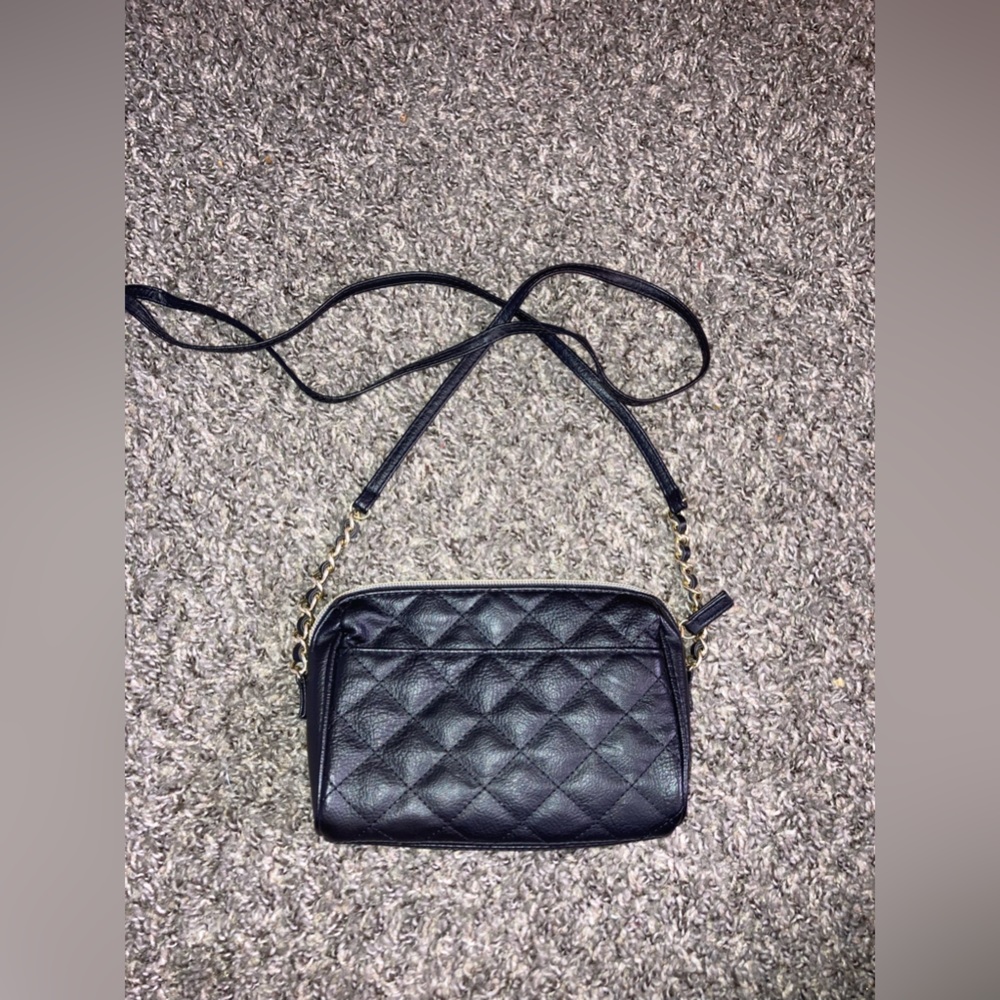 Women’s small black crossbody bag